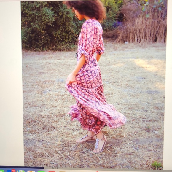 Alicia Bell Hand Block Print Maxi - Picture 6 of 7